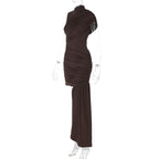 Gema Mini Dress Brown