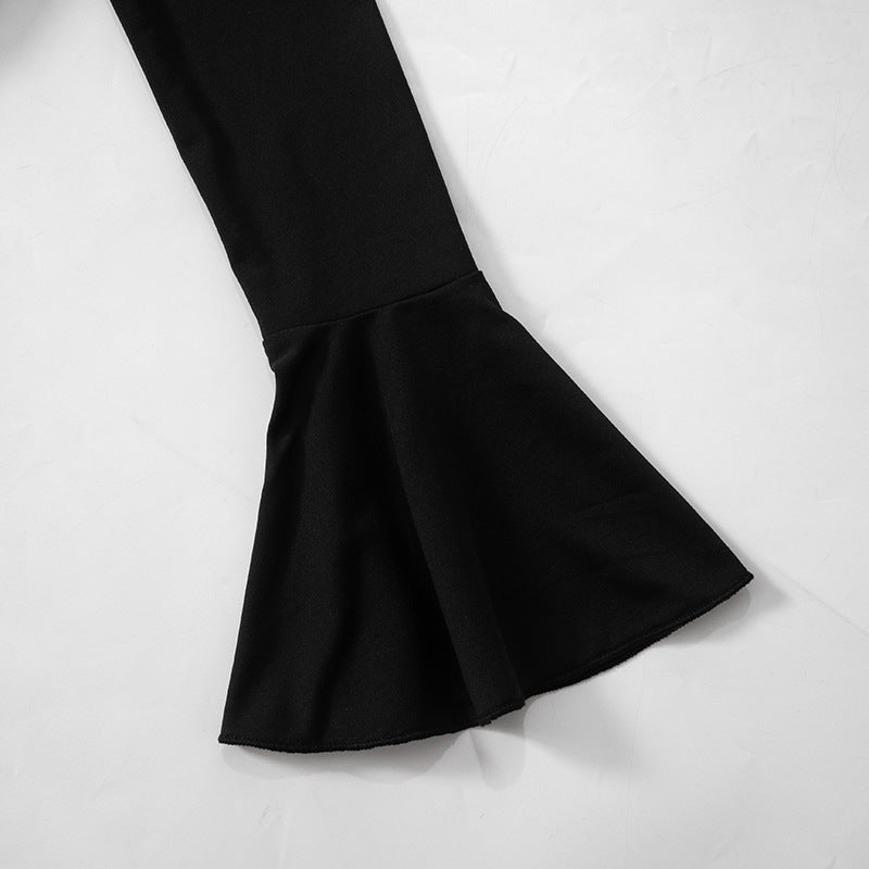 Ruffle Charm 2.0 Mini Dress Black