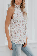 Beautiful in Lace Halter Neck Top - 4 Colors