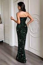 Sequin Backless Bodycon Party Dress
