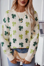 St Patrick's Day Shamrock Pullover Sweater