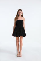 Formal Sleeveless Zipper Bow Boning Dress