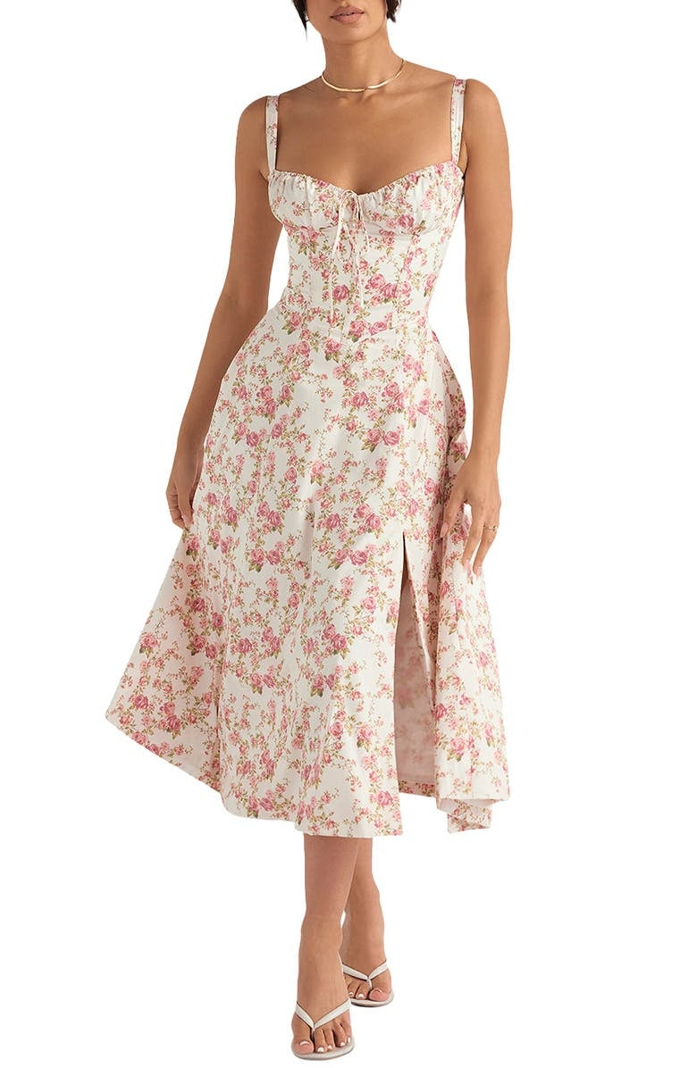 Fiorella Elevated Midi Corset Dress Premium Wardrobe Essential