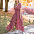 Dark Rose Shimmer Maxi Dress FINAL