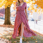 Dark Rose Shimmer Maxi Dress FINAL