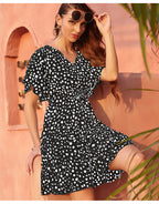 Jaleah Printed Satin Wrap Dress FINAL