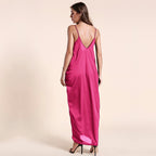 Olivian Pocketed Maxi Dress Magenta