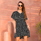 Jaleah Printed Satin Wrap Dress FINAL