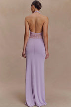 JULISSA MO Patchwork See Through Maxi Dress