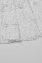 Hollow Out Buttoned Bodycon Lace Dress