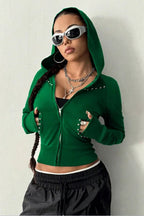 Retro Long Sleeve Hoodie