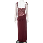 Stella Maxi Dress Maroon