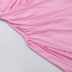Rosier Slit Dress Pink