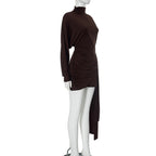 Jeannie Mini Dress Brown