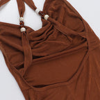Rowan Maxi Dress Brown