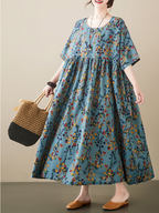 Wrangler Round Neck Smock Dress