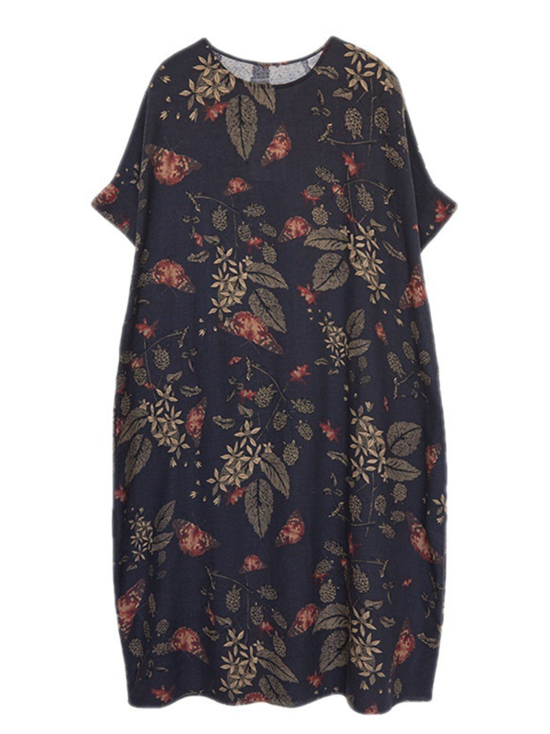 Short Puff Sleeve,Smocked Waist Fit Flare Dress