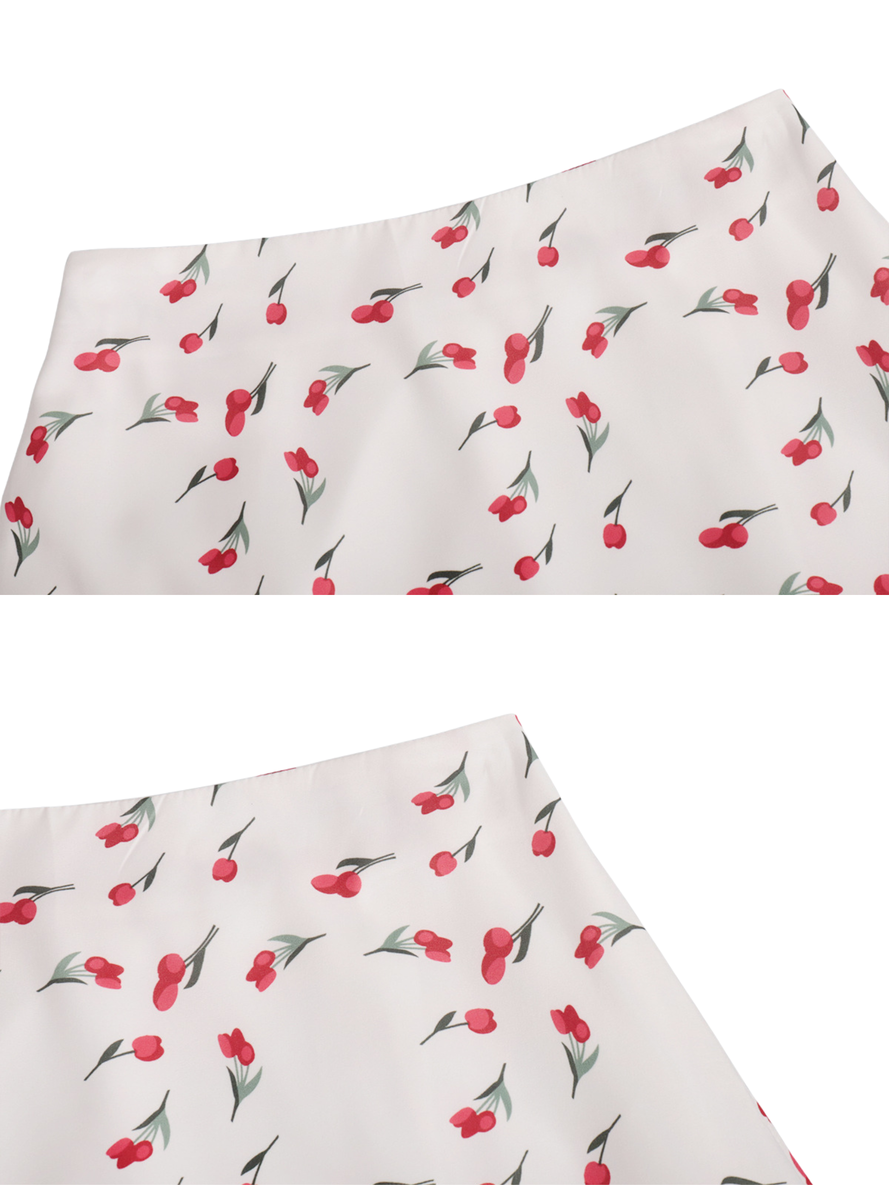 Polly Cherry Print Maxi Skirt