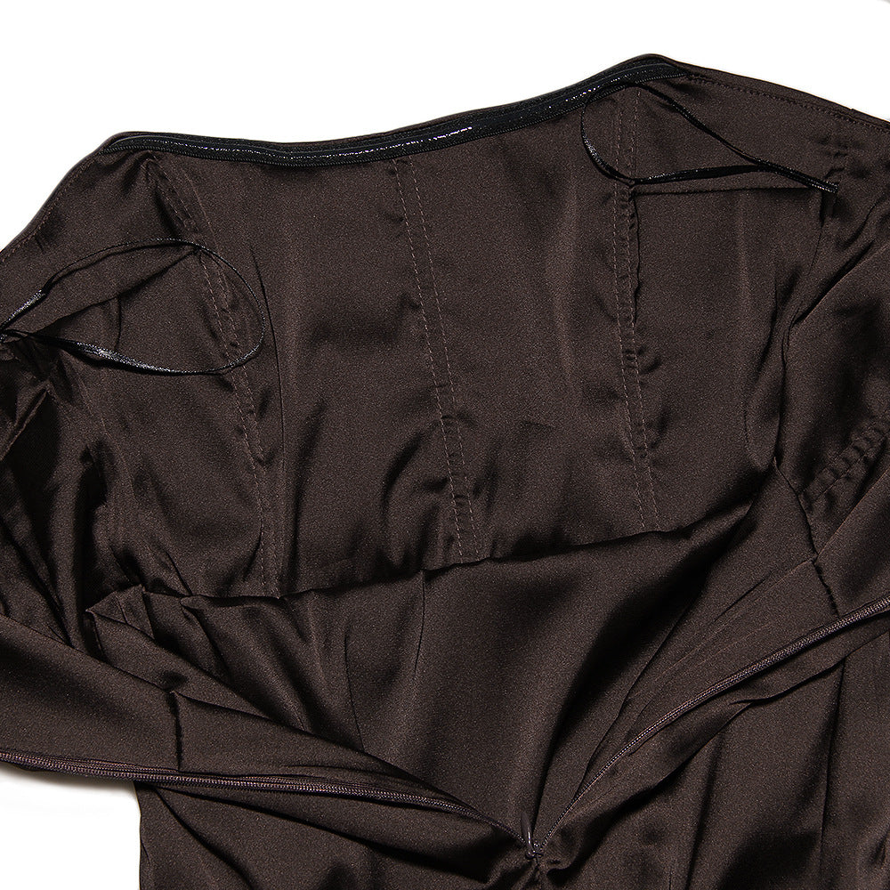 Cassio Mini Dress Brown