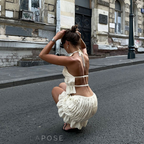 Faiza Ruffle Skirt Set