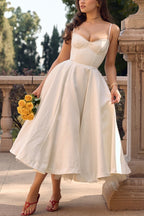Lorraine Premium Strapless V Neck Sleeveless Tutu Maxi Dress Designer Edit