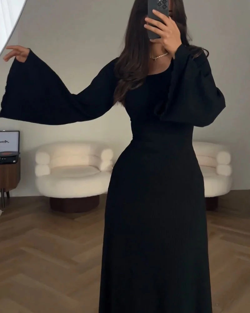 Gertrudis Boutique Dress with Long Sleeves Statement Occasion Edit