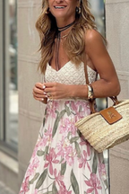 Women's White V-Neck Lace Camisole Top