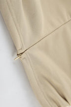 Casual Cinched Waist Flared Sleeve Top Palazzo Pants Set