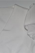 Elegant High Waist V Neck Work Dress