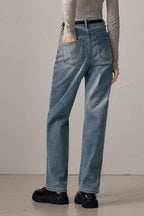 Fashionable StraightLeg Denim Jeans