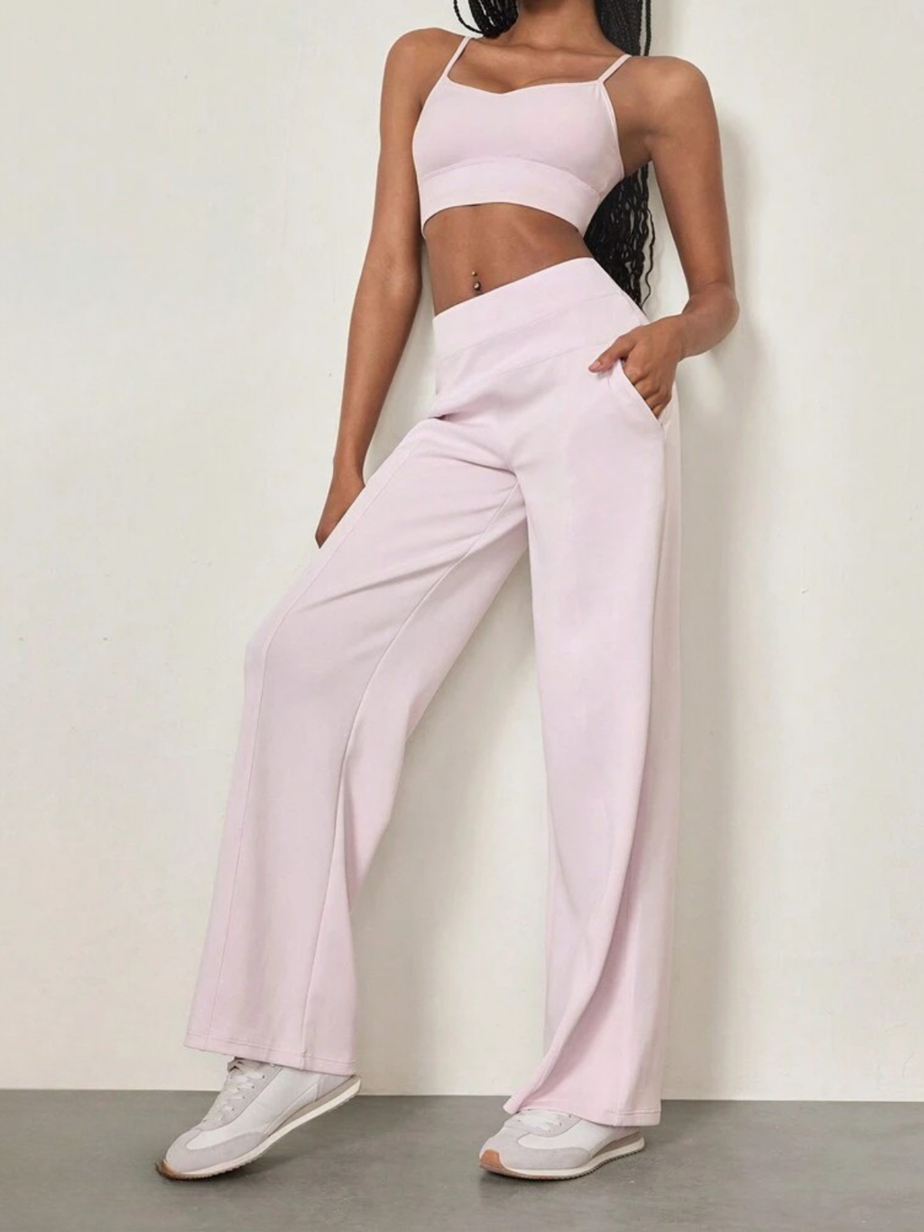 Modal Silk Wide Leg Lounge Pants High Waist With Pockets For Everyday Comfort And Style