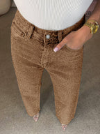 Starlit Denim Straight Pants