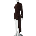 Jeannie Mini Dress Brown