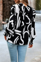 Certain Love Print Statement Sleeve Smocked Top - 5 Colors