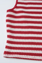 Contrast Striped Slim Fit Tank Top Shorts Set
