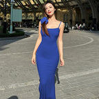 Casual Sleeveless High Waisted Slim Fit Camisole Long Dress