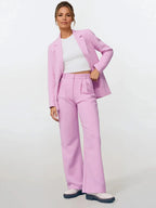 High Waist Wide-leg Casual Pants