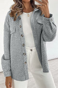 LUGOGNE RELAXED LAPEL OVERSIZED LONG SLEEVE SHIRT
