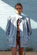 Relaxed Pleated Detail Jacket