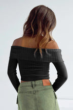 Sexy Off Shoulder Knit Sweater