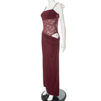 Stella Maxi Dress Maroon