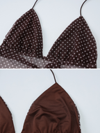 River Polka Dot Mesh Top