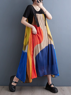 Timeless Style Loose Large Size Salopette Dress