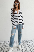 Fall For You Striped Knit Cardigan - 6 Colors