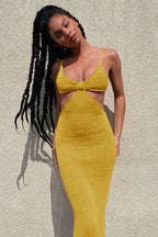 Sexy Bodycon Vacation Knit Maxi Boho Dress