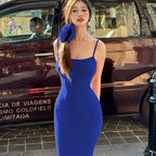 Casual Sleeveless High Waisted Slim Fit Camisole Long Dress