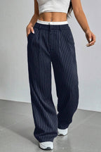 Low Rise Flared Office Chic Tailored Pants