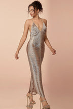 Sexy Tassel Halter Hollow-Out Elegant Cocktail Dress
