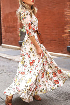Gina Exclusive Fashionable, Patchwork Dresses with O Neck and a Line Designer Dress Edit
