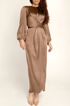 Hana Fashion Stars Solid Tailored Dress with Premium Casual Styling